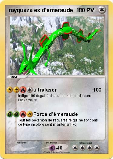 Pokemon rayquaza ex d'emeraude  1 