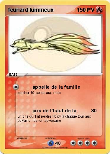 Pokemon feunard lumineux