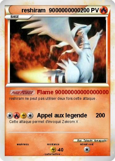 Pokemon reshiram  9000000000