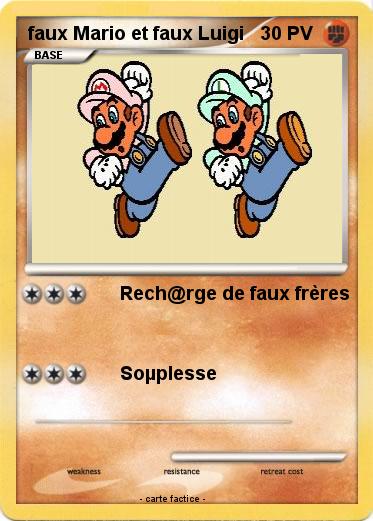 Pokemon faux Mario et faux Luigi