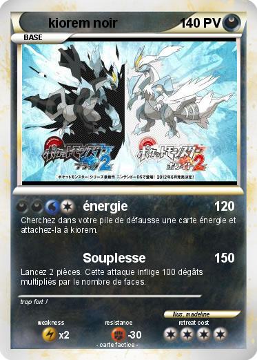 Pokemon kiorem noir