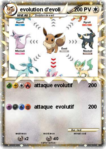 Pokemon evolution d'evoli