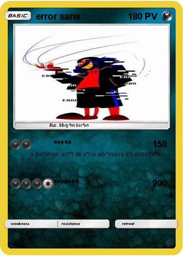 Pokemon error sans
