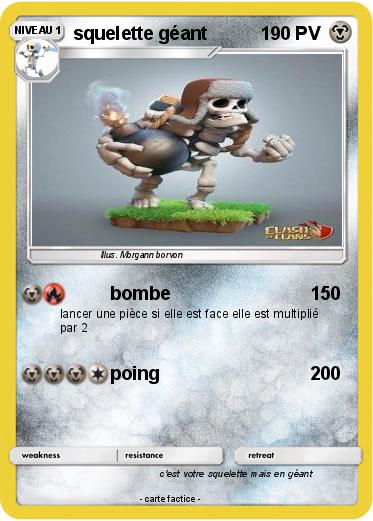 Pokemon squelette géant