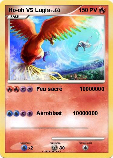 Pokemon Ho-oh VS Lugia