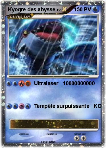 Pokemon Kyogre des abysse
