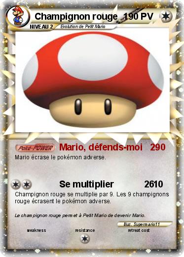 Pokemon Champignon rouge  1