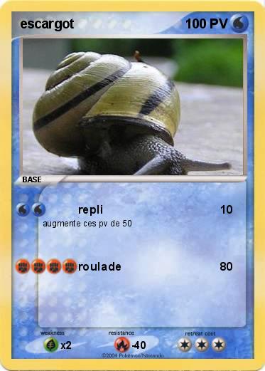 Pokemon escargot