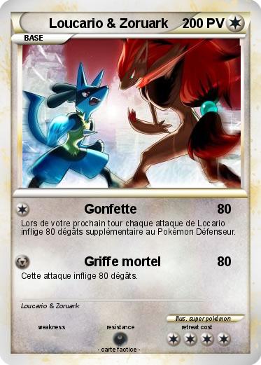 Pokemon Loucario & Zoruark