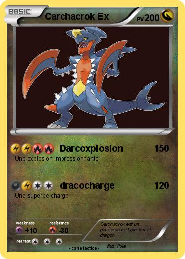 Pokemon Carchacrok Ex
