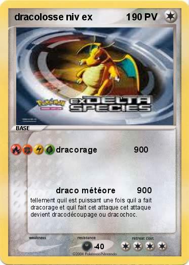 Pokemon dracolosse niv ex             1