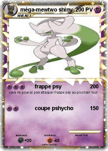 Pokemon méga-mewtwo shiny