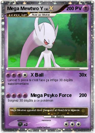 Pokemon Mega Mewtwo Y