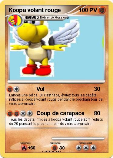 Pokemon Koopa volant rouge