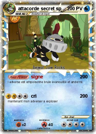 Pokemon attacorde secret sp