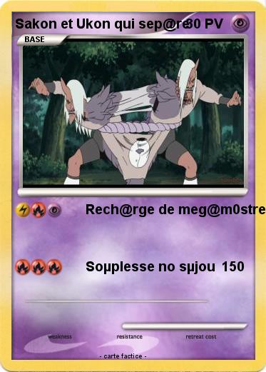 Pokemon Sakon et Ukon qui sep@re