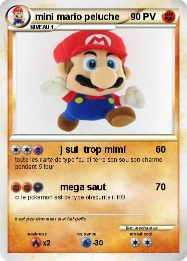 Pokemon mini mario peluche
