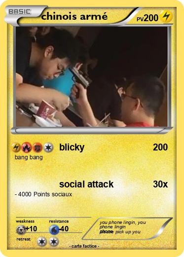 Pokemon chinois armé