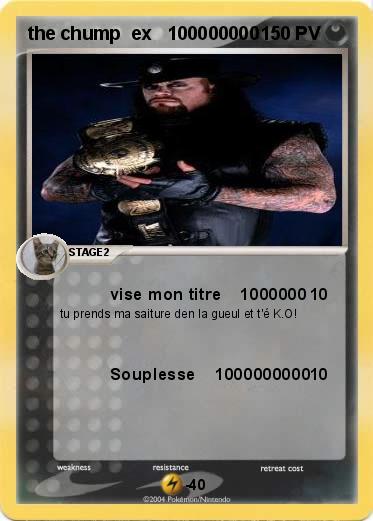 Pokemon the chump  ex   100000000