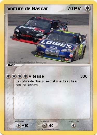 Pokemon Voiture de Nascar