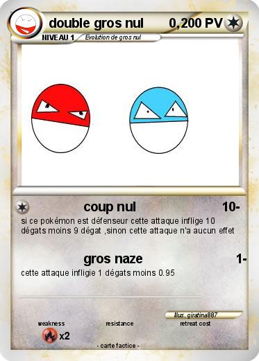 Pokemon double gros nul       0,