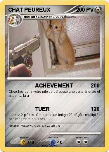 Pokemon CHAT PEUREUX
