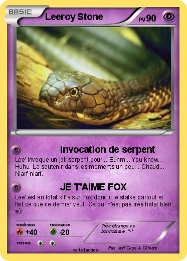 Pokemon Leeroy Stone