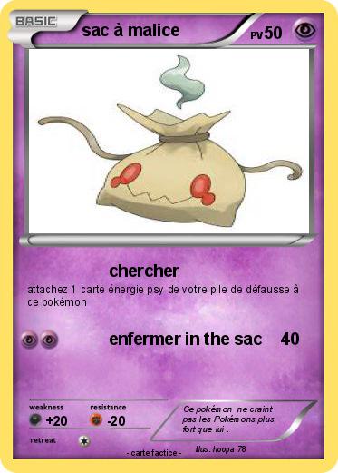 Pokemon sac à malice