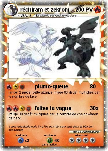 Pokemon réchiram et zekrom