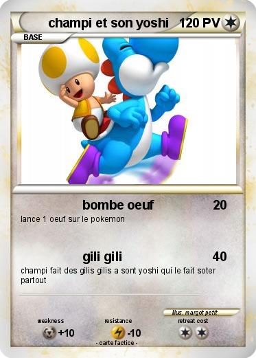 Pokemon champi et son yoshi
