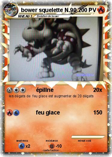 Pokemon bower squelette N.90