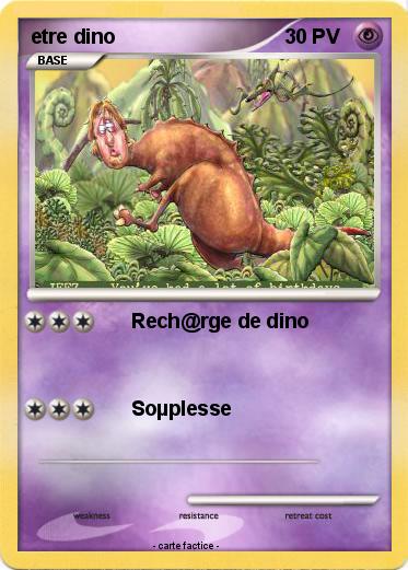 Pokemon etre dino
