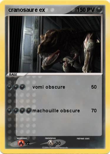 Pokemon cranosaure ex