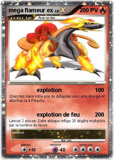Pokemon mega flameur ex