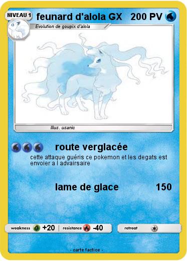 Pokemon feunard d'alola GX