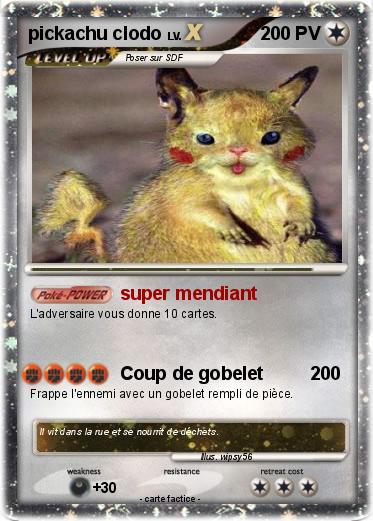 Pokemon pickachu clodo