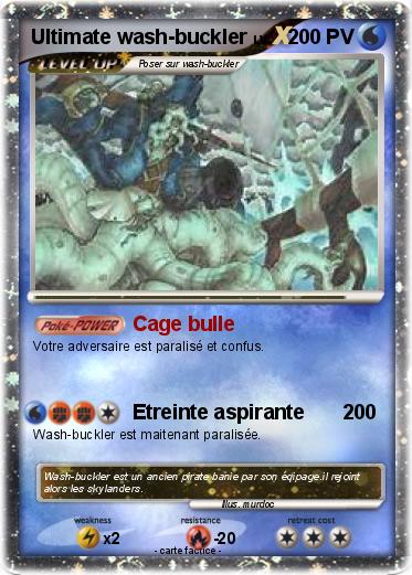 Pokemon Ultimate wash-buckler