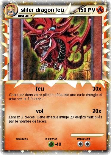 Pokemon slifer dragon feu
