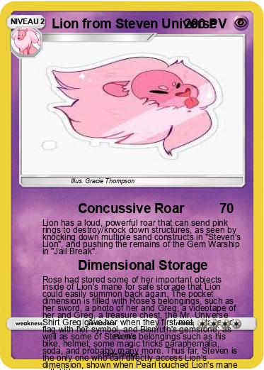 Pokemon Lion from Steven Universe