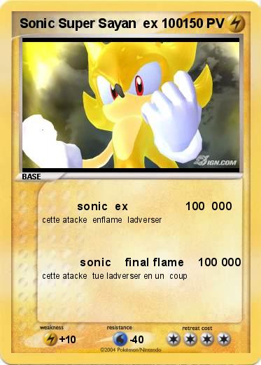 Pokemon Sonic Super Sayan  ex 100 Pokemon Sonic Super Sayan  ex 100