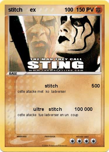 Pokemon stitch     ex                   100