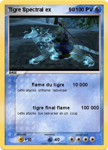 Pokemon Tigre Spectral ex            90