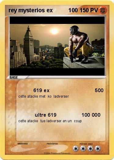 Pokemon rey mysterios ex          100