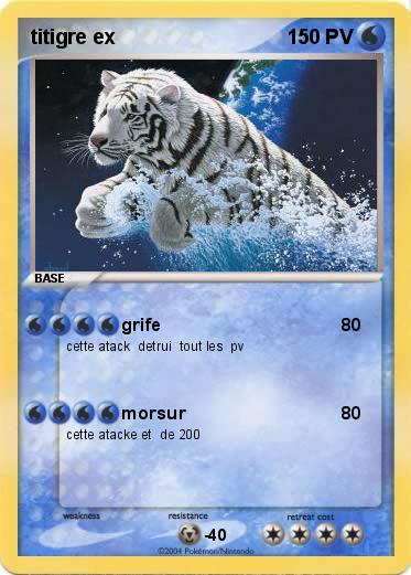 Pokemon titigre ex 
