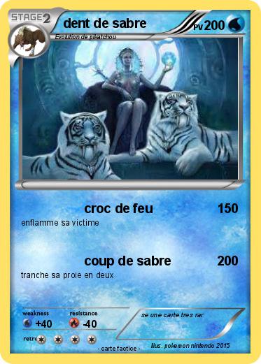 Pokemon dent de sabre