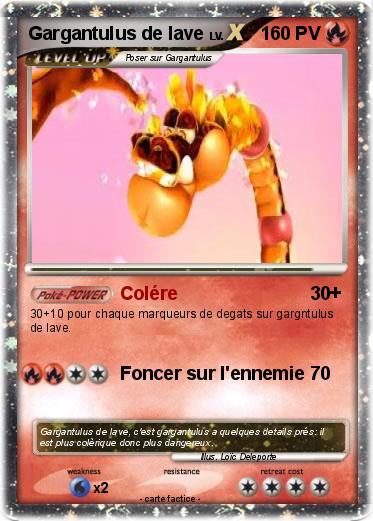 Pokemon Gargantulus de lave