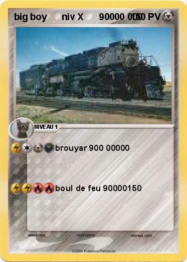 Pokemon big boy      niv X      90000 000