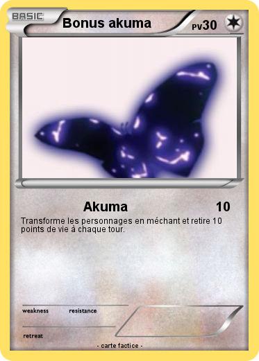 Pokemon Bonus akuma