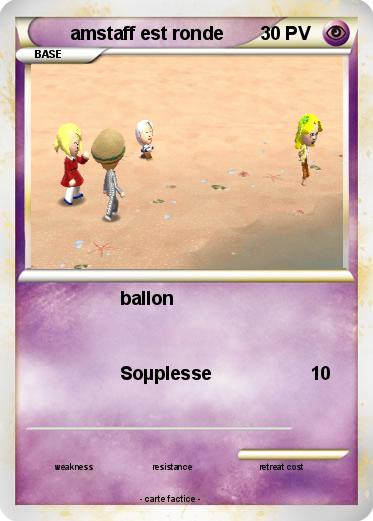 Pokemon amstaff est ronde