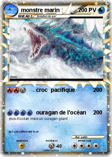 Pokemon monstre marin
